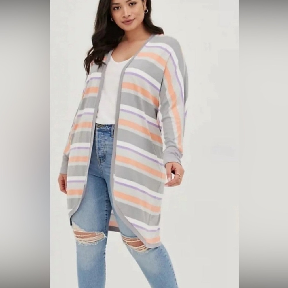 Torrid striped kimono